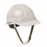 Work helmet with adjustable headband, 52–62cm white colour