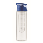 Water bottle with removable infuser and carry handle royal blue colour