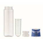 Water bottle with removable infuser and carry handle royal blue colour third view