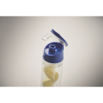 Water bottle with removable infuser and carry handle royal blue colour fourth photographic view