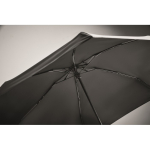 Windproof umbrella with pouch and zippered case, Ø90 black colour fifth photographic view