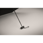 Windproof umbrella with pouch and zippered case, Ø90 black colour sixth photographic view