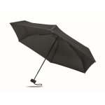 Windproof umbrella with pouch and zippered case, Ø90 black colour seventh view