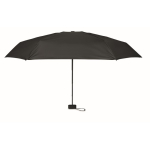 Windproof umbrella with pouch and zippered case, Ø90 black colour