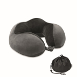 Travel pillow with foam design for neck support dark grey colour