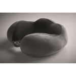 Travel pillow with foam design for neck support dark grey colour third photographic view