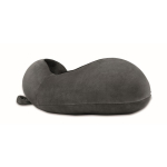 Travel pillow with foam design for neck support dark grey colour sixth view