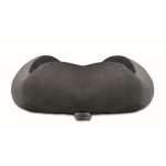 Travel pillow with foam design for neck support dark grey colour seventh view