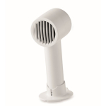 Portable fan with desk and phone stand white colour fourth view