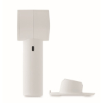 Portable fan with desk and phone stand white colour tenth view