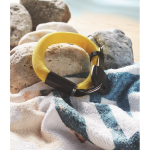 Floating wrist keyring, ideal for water use yellow colour ambient view