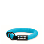 Floating wrist keyring, ideal for water use turquoise colour view with print area