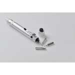 Aluminium multi-tool in pen shape with built-in flashlight silver colour fifth photographic view