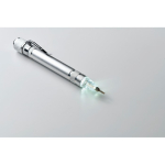 Aluminium multi-tool in pen shape with built-in flashlight silver colour sixth photographic view