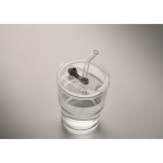 Glass tumbler with leak-proof lid and glass straw, 300 ml transparent colour fifth photographic view