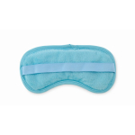 Gel bead-filled eye mask in drawstring pouch light blue colour third view