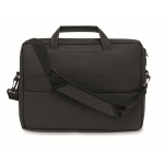 Laptop briefcase with handles and adjustable shoulder strap, 15” black colour third view