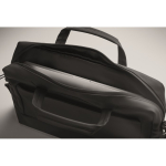 Laptop briefcase with handles and adjustable shoulder strap, 15” black colour seventh photographic view