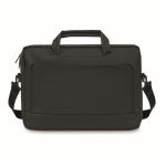 Laptop briefcase with handles and adjustable shoulder strap, 15” black colour ninth view