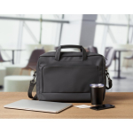 Laptop briefcase with handles and adjustable shoulder strap, 15” black colour ambient view