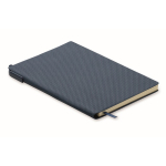 Hardcover notebook with pen inside, A5 lined pages navy-blue colour second view