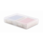 Set of 2 decks of 54 playing cards in transparent case transparent colour second view