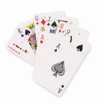 Set of 2 decks of 54 playing cards in transparent case transparent colour third view