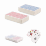 Set of 2 decks of 54 playing cards in transparent case transparent colour fifth view