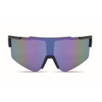 Sports sunglasses with mirrored lenses and UV400 protection blue colour second view