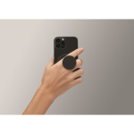 Magnetic phone holder for easy attachment black colour fourth photographic view