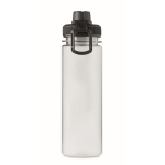 Transparent RPET bottle with lid and carry handle, 750 ml black colour ninth view