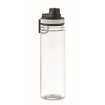 Transparent RPET bottle with lid and carry handle, 750 ml white colour