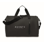 Soft-touch bag with double handles and detachable shoulder strap black colour second main view