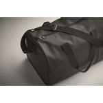 Soft-touch bag with double handles and detachable shoulder strap black colour fourth photographic view