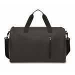 Soft-touch bag with double handles and detachable shoulder strap black colour fifth view