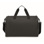 Soft-touch bag with double handles and detachable shoulder strap black colour sixth view