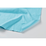 Microfibre sports towel with closure strap, 200 g/m² turquoise colour fifth photographic view