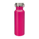 Recycled stainless steel bottle, ideal for water, 500 ml pink colour