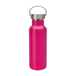 Recycled stainless steel bottle, ideal for water, 500 ml pink colour