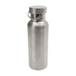 Recycled stainless steel bottle, ideal for water, 500 ml silver colour