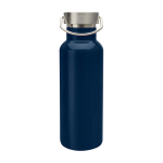 Recycled stainless steel bottle, ideal for water, 500 ml navy-blue colour