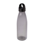 Recycled plastic water bottle with carry handle, 800 ml black colour