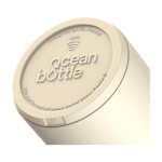 Recycled stainless steel double-walled bottle, 750 ml, Ocean Bottle sand colour