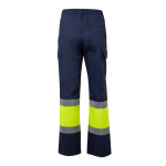 Unisex cotton-polyester work trousers – 190 g/m2 yellow colour