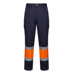 Unisex cotton-polyester work trousers – 190 g/m2 orange colour second view