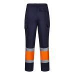 Unisex cotton-polyester work trousers – 190 g/m2 orange colour