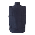 Multi-pocket polyester work vest with zip – 120 g/m2, Velilla light blue colour