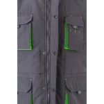 Multi-pocket polyester work vest with zip – 120 g/m2, Velilla fifth view