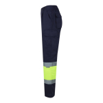 Extra-large high-visibility work trousers – 210 g/m2 yellow colour third view