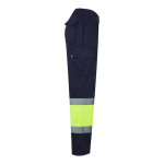 Extra-large high-visibility work trousers – 210 g/m2 yellow colour fourth view